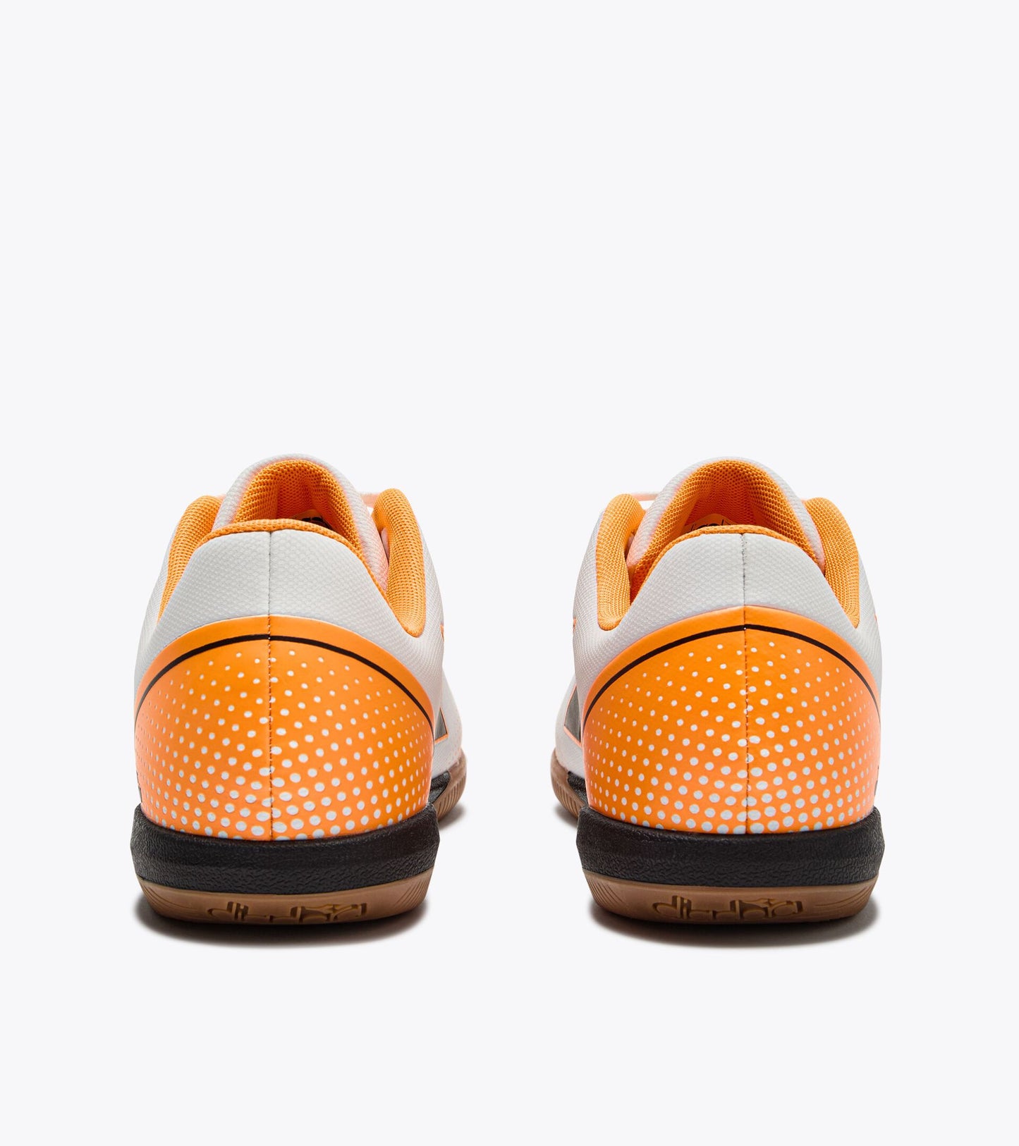 Diadora Pichichi 7 Indoor Soccer Futsal Shoes White Orange