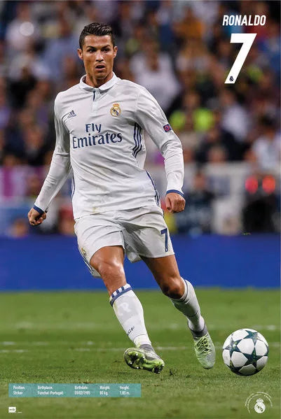 Ronaldo Real Madrid Action Photo Poster