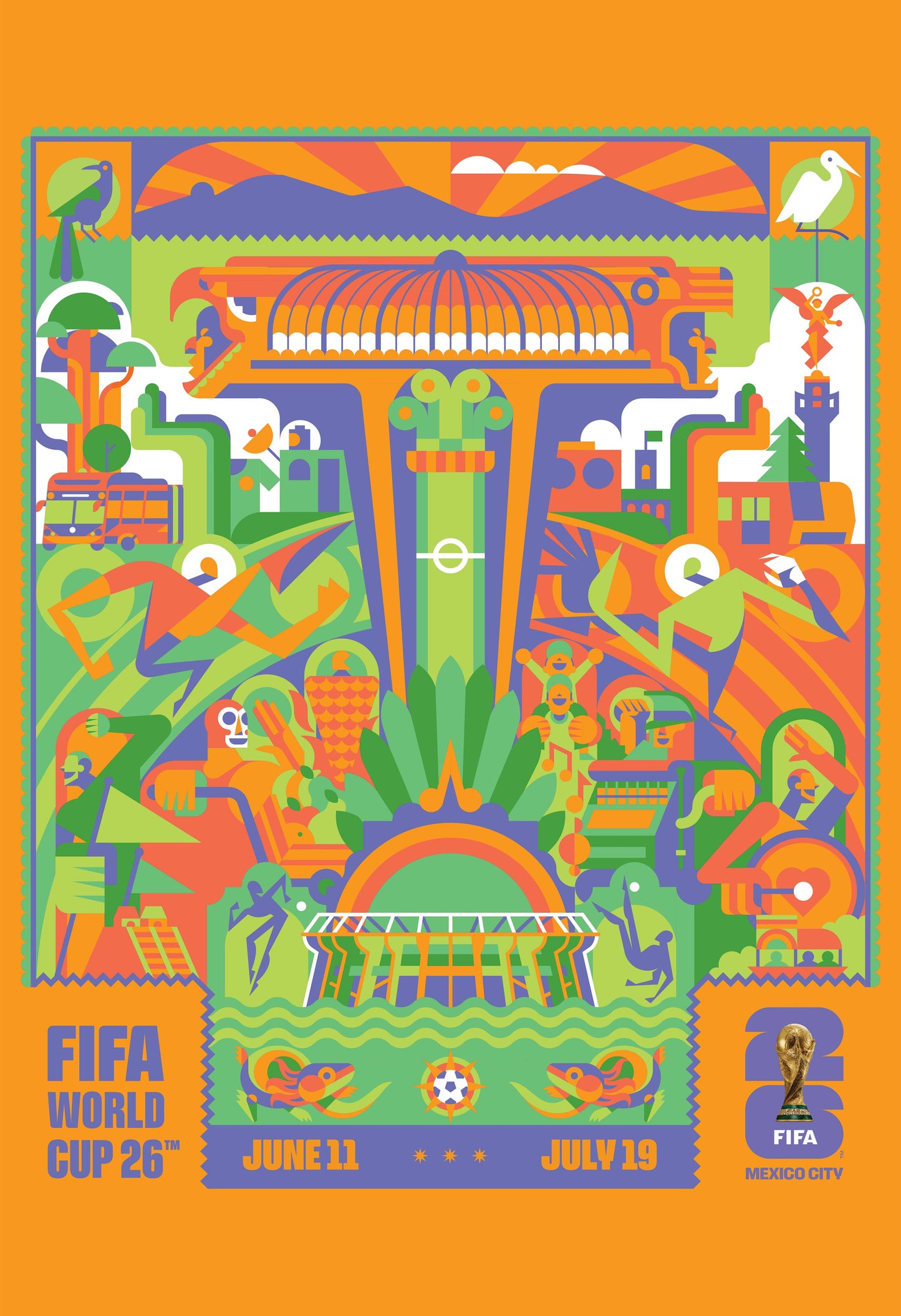 FIFA World Cup 2026™ – Mexico City 16x24 Poster (Officially Licensed)
