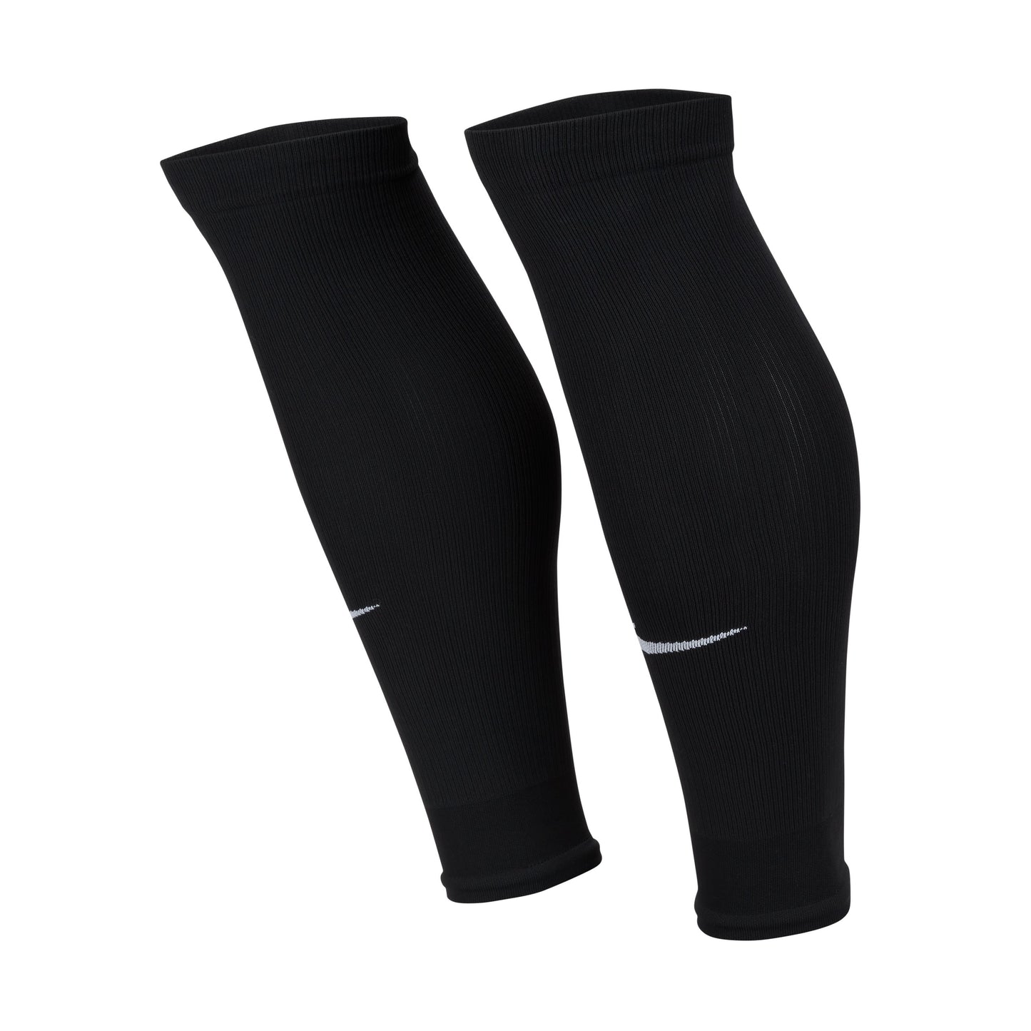 Nike Vapor Strike Footless Soccer Socks Cut Socks Black Leg Sleeves