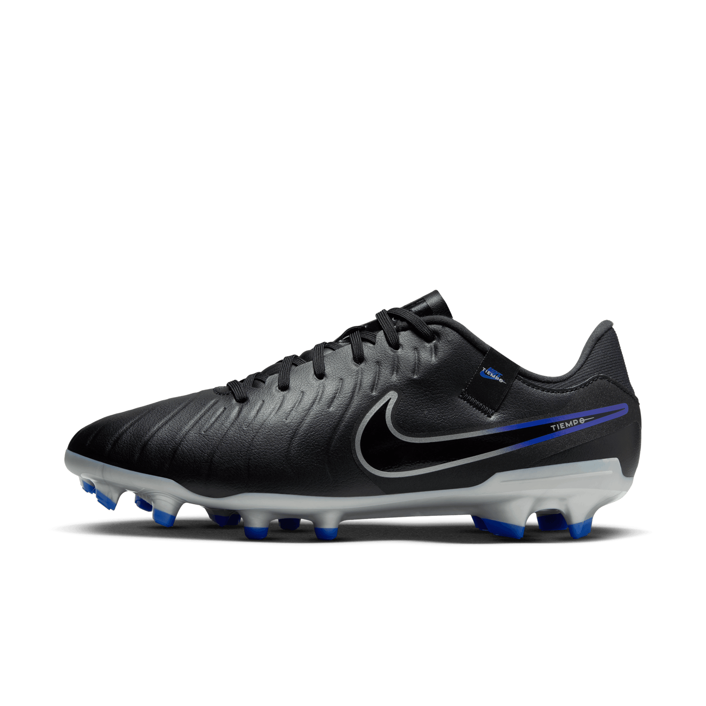 Nike Tiempo Legend 10 Academy MG Soccer Cleats Black Blue