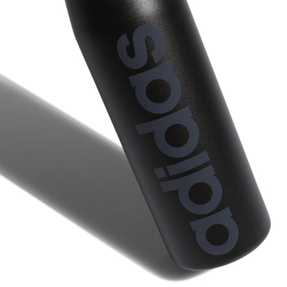 adidas Steel Straw 20 oz  Metal Water Bottle Black Grey
