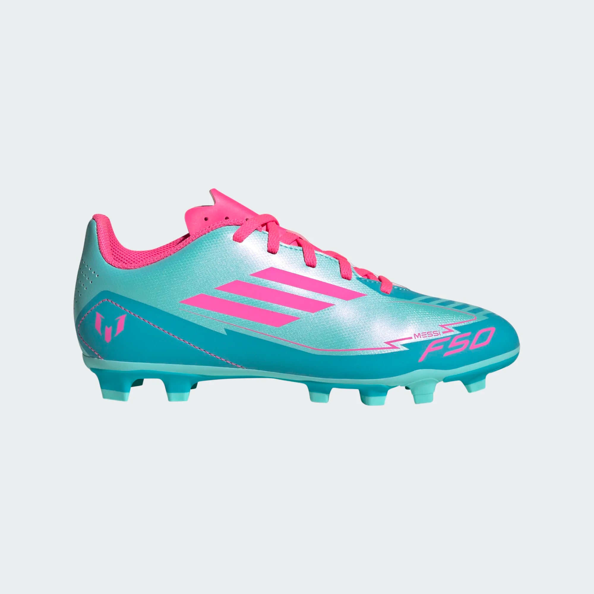 adidas Youth F50 Club FG/MG J Messi Blue Pink – Strictly Soccer Shoppe