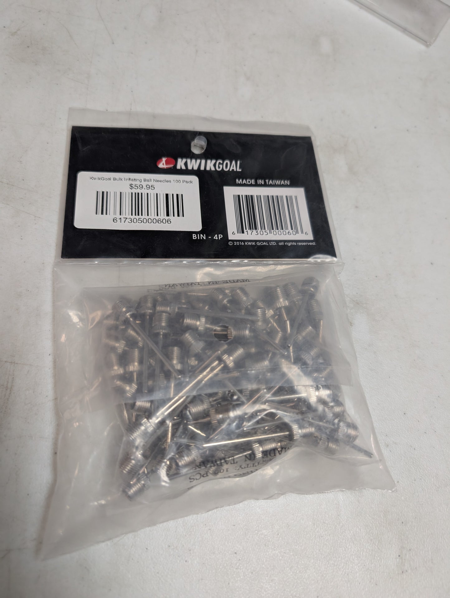 KwikGoal Bulk Inflating Ball Needles 100 Pack