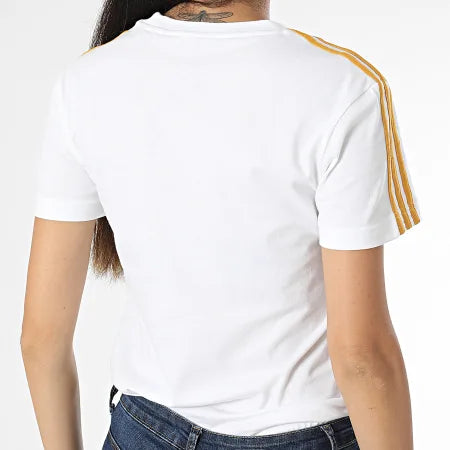 adidas Women's Real Madrid 3 Stripes Tee Shirt