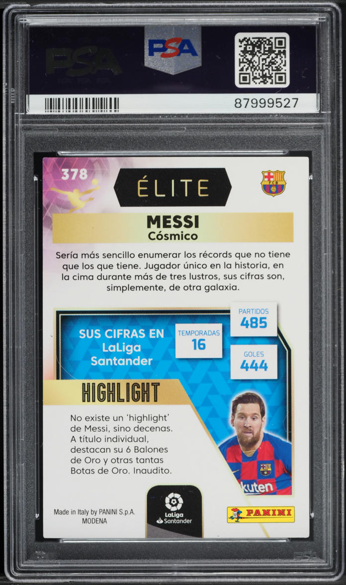 2020 Panini La Liga Mega Cracks Lionel Messi #378 PSA 7 NM