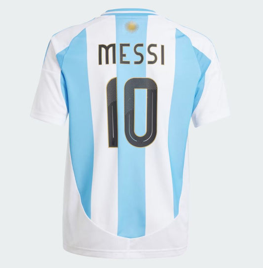 adidas Messi #10 Argentina Youth Home Jersey 2024/25