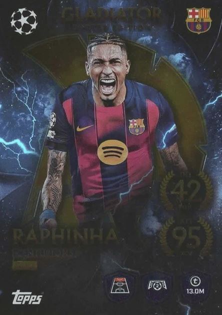 #1 Mega Tin Gladiators Centurions 2025-26 Topps Match Attax UEFA Champions League Cards