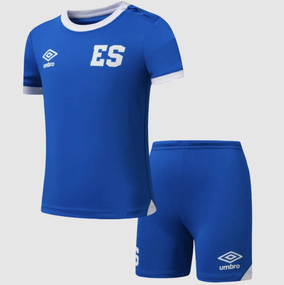 Toddler Umbro El Salvador Kit Set Jersey & Shorts Home Blue 2025/26
