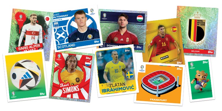 Topps UEFA Euro 2024 Germany Stickers Mega Starter Pack Album + 48 Stickers