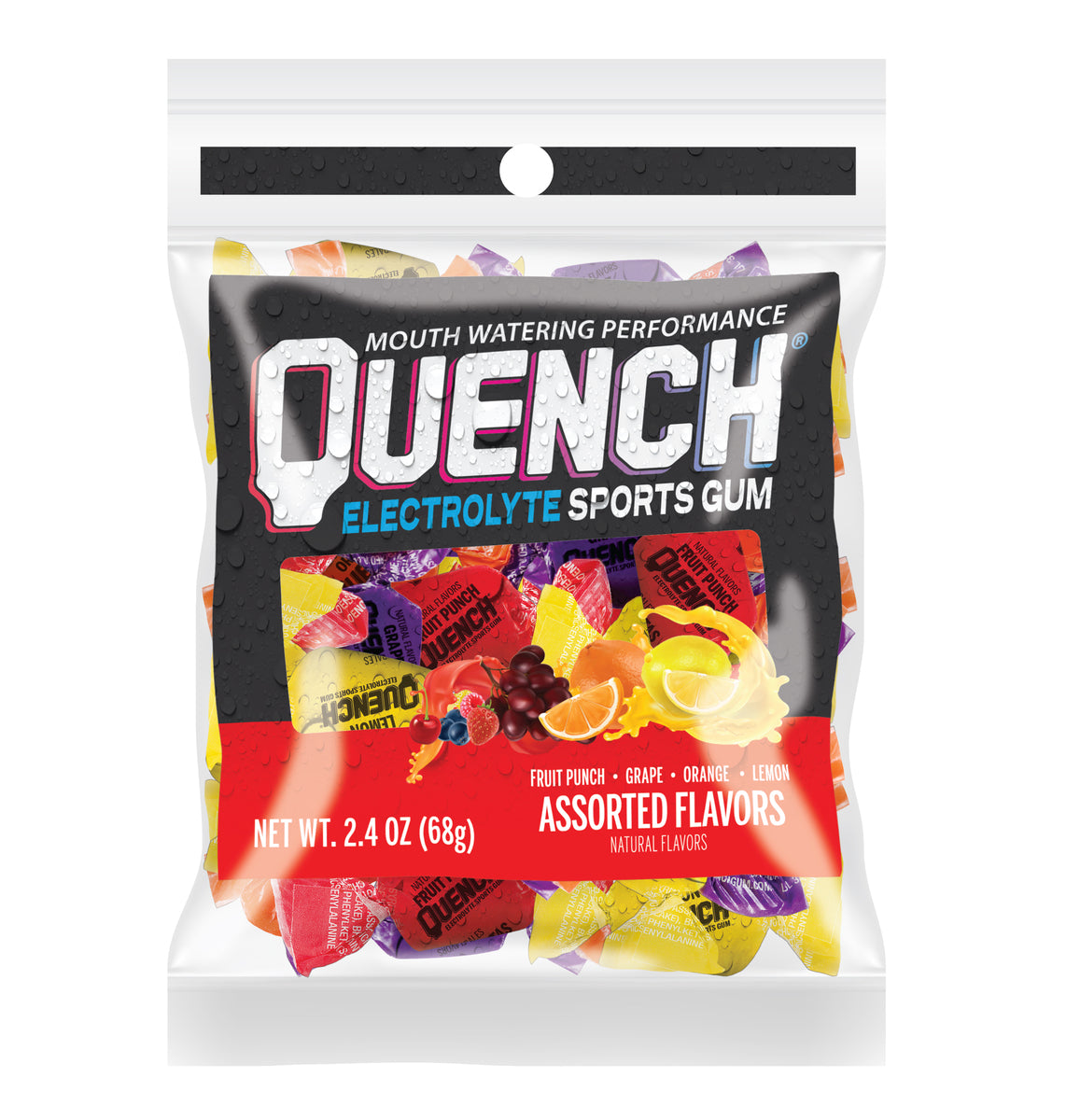 Mueller Sport's Quench Gum Variety Bag - (12) 2.4oz bag
