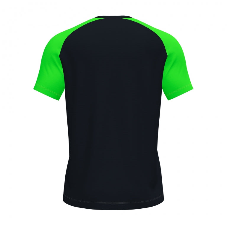 Joma ACADEMY IV SHORT SLEEVE T-SHIRT BLACK GREEN FLUOR Large