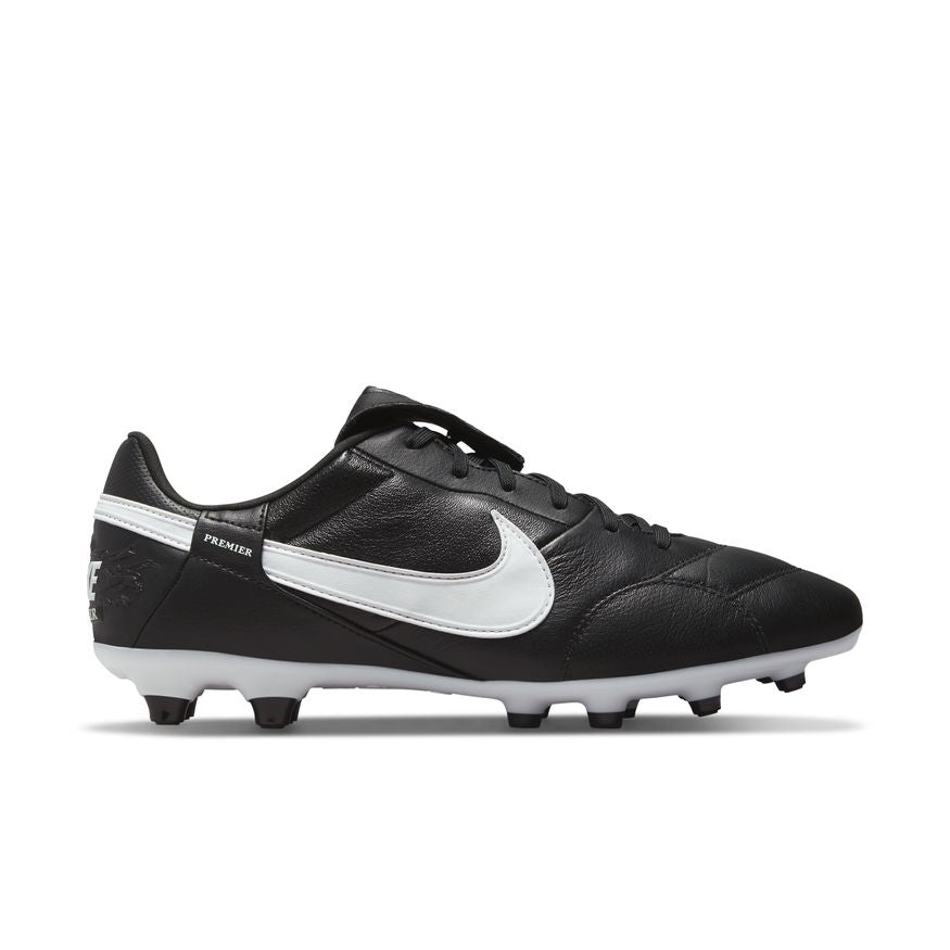 Encogimiento conocido Antibióticos Nike Premier 3 FG Firm-Ground Soccer Cleats Black White Leather – Strictly  Soccer Shoppe