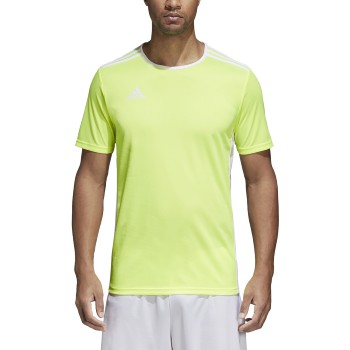 Men's Soccer Entrada 18 Jersey Solar Yellow/White