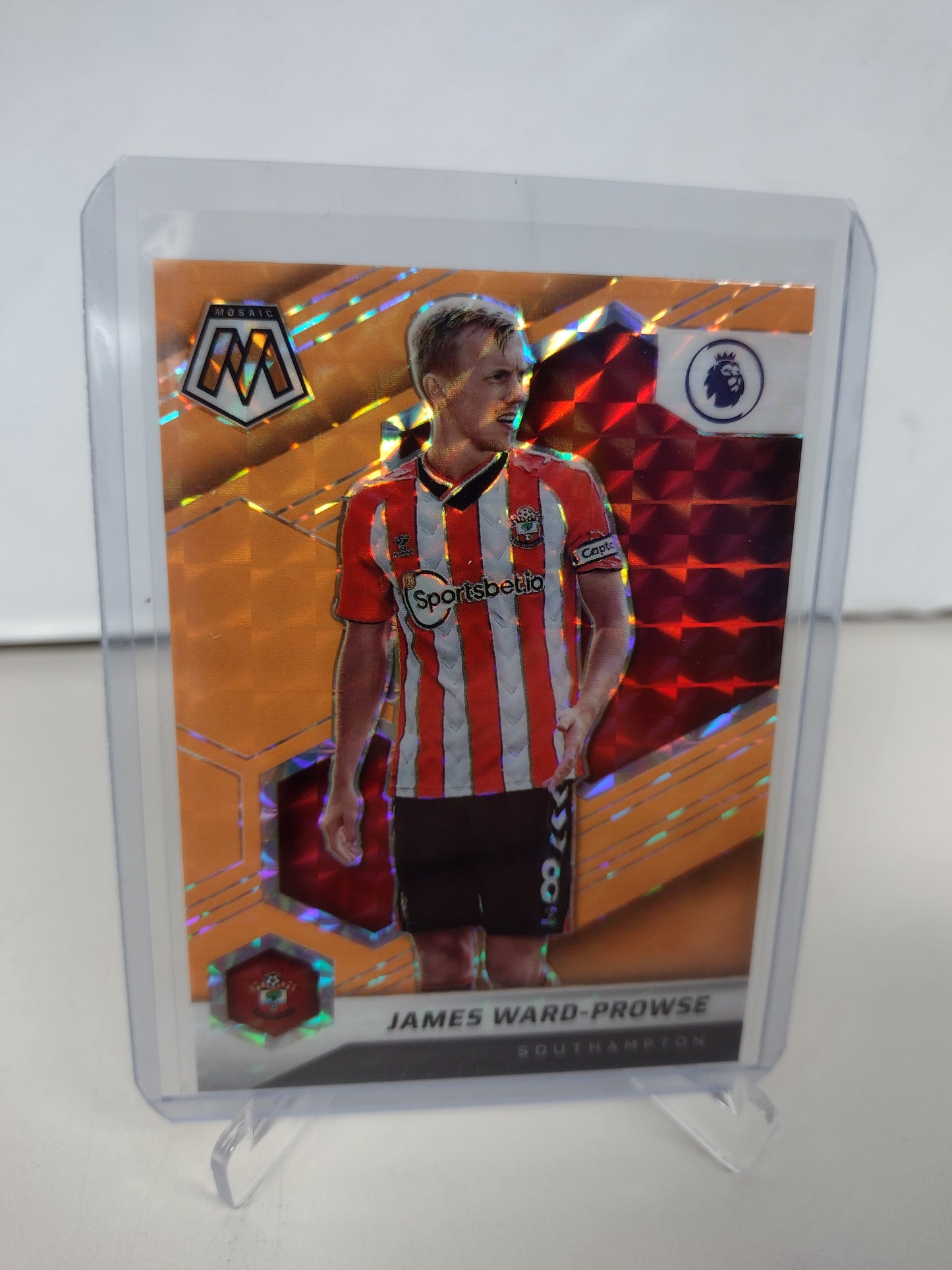 James Ward-Prowse Southampton Panini Mosaic Orange Prizm Premier League 2021-22 #155