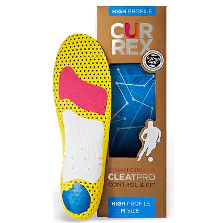 currex Cleatpro Performance Insoles High Arch Profile Blue