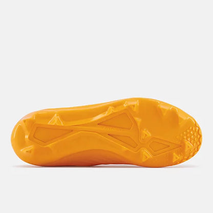 New Balance Furon V6+ Dispatch Jnr FG Impulse with vibrant orange