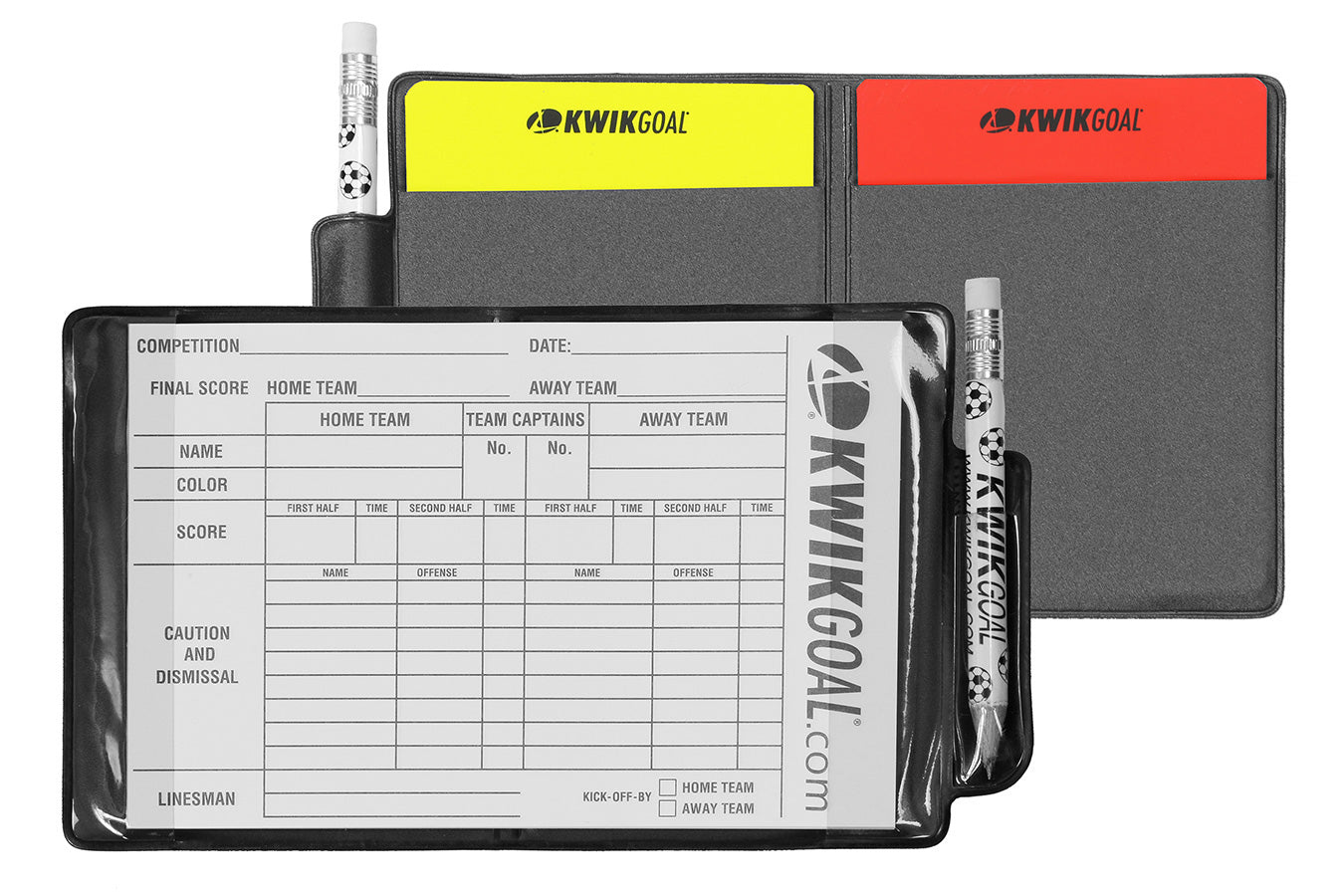 KwikGoal Soccer Referee Wallet with Scorecard and Red Yellow Cards