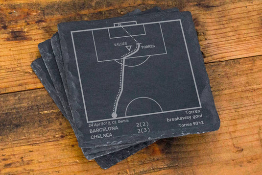 Greatest Chelsea Plays: Slate Coasters (Set of 4)