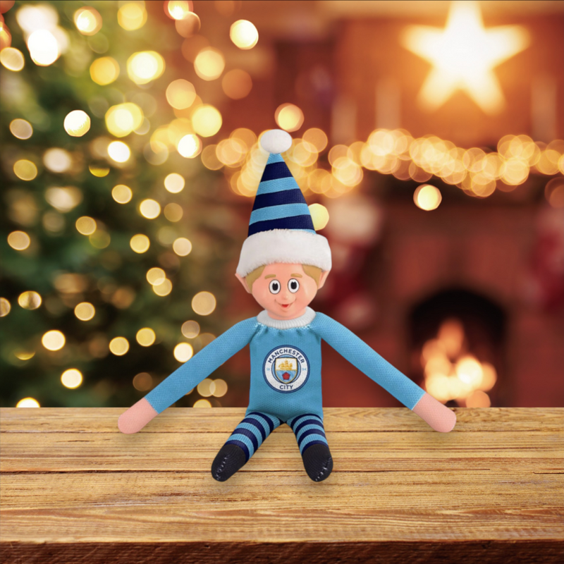 Load image into Gallery viewer, Manchester City Christmas Elf on a Shelf
