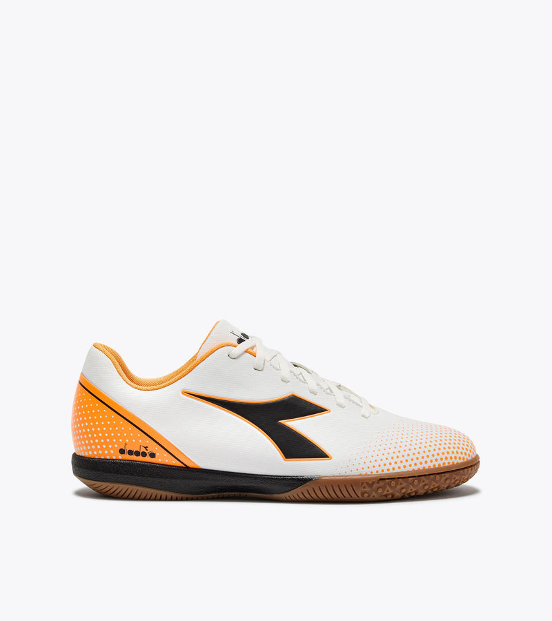 Load image into Gallery viewer, Diadora Pichichi 7 Indoor Soccer Futsal Shoes White Orange
