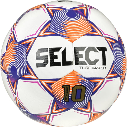 Select Numero 10 Turf Match V25 Soccer Ball White Purple