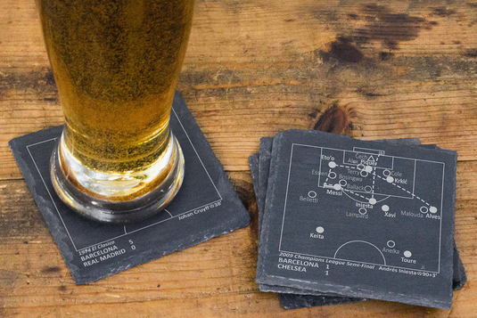 Greatest Barcelona Plays: Slate Coasters (Set of 4)