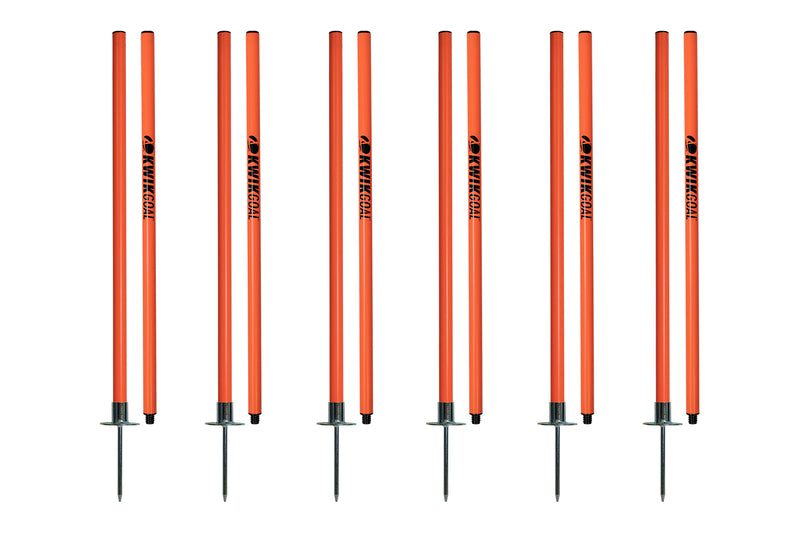 Load image into Gallery viewer, Kwikgoal Collapsible Coaching Sticks 2 Go St of 6
