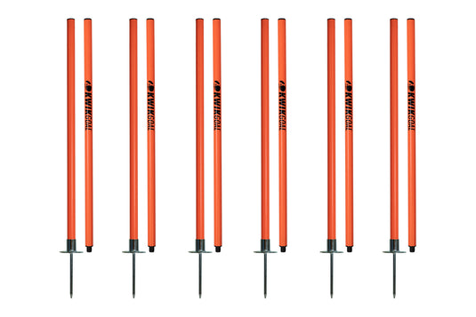 Kwikgoal Collapsible Coaching Sticks 2 Go St of 6