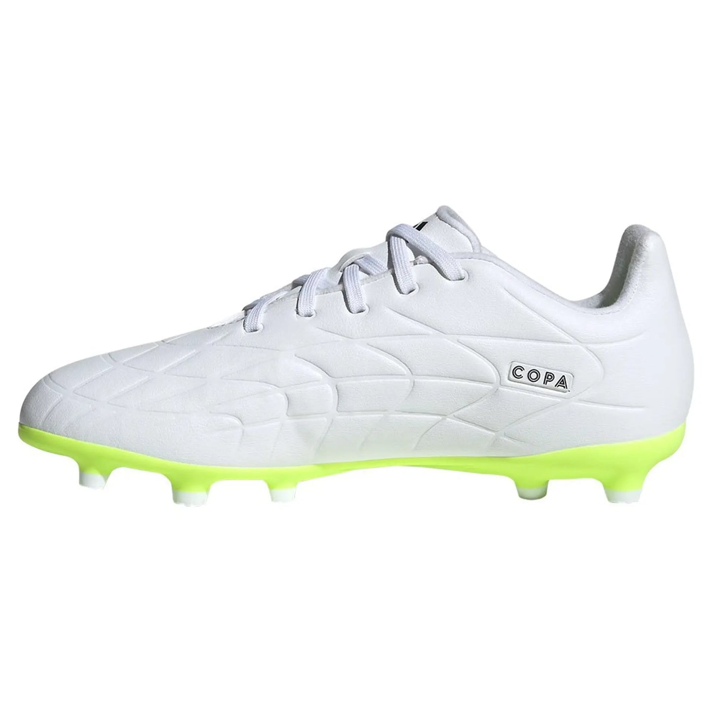 adidas Youth Copa.3 FG White Black Neon Yellow Soccer Cleats