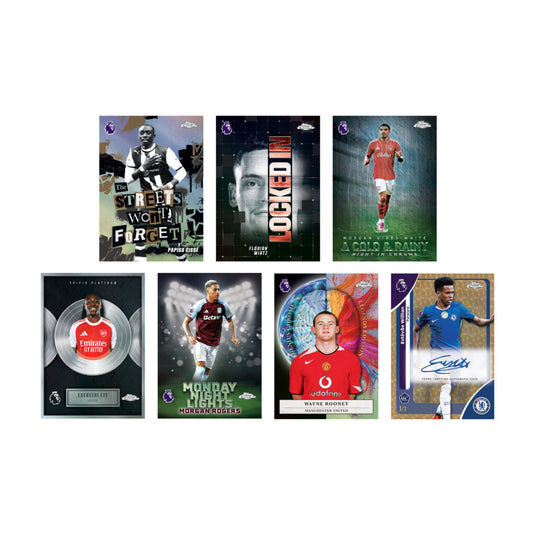 2025-26 Topps Chrome Premier League Cards 7 Pack Value Box