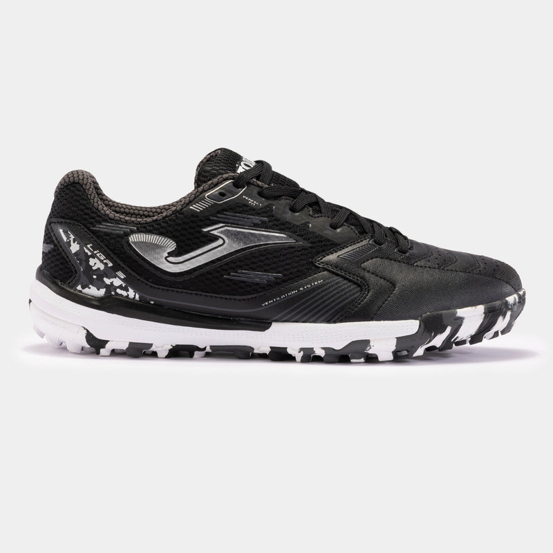 Load image into Gallery viewer, Joma Liga 5 2408 Black White Turf Soccer Shoes
