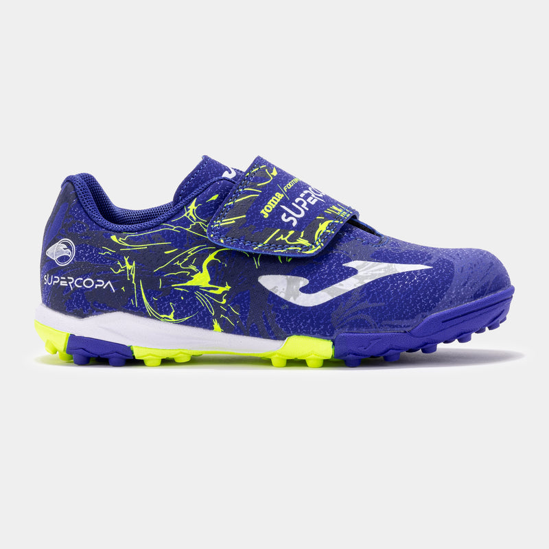 Load image into Gallery viewer, Joma Super Copa Youth Velcro Turf Indoor Soccer Royal Blue

