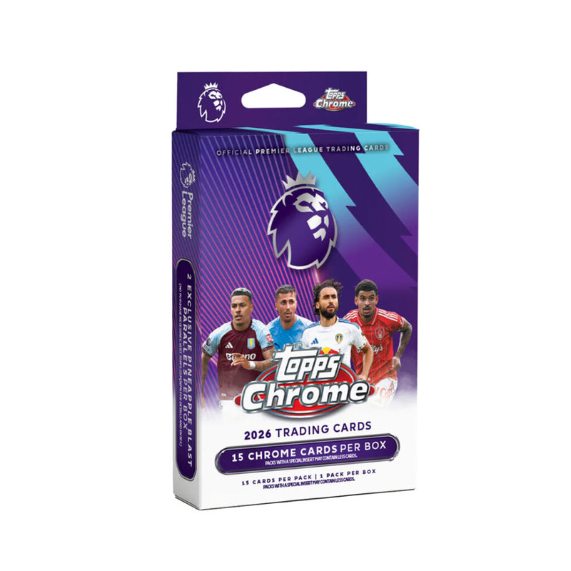 Load image into Gallery viewer, 2025-26 Topps Chrome Premier League Cards Hanger Box
