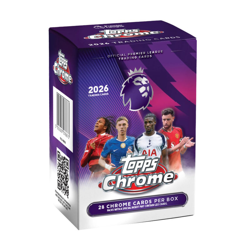 Load image into Gallery viewer, 2025-26 Topps Chrome Premier League Cards 7 Pack Value Box
