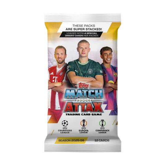Sealed Box 2025-26 Topps Match Attax UEFA Champions League 32 Packs