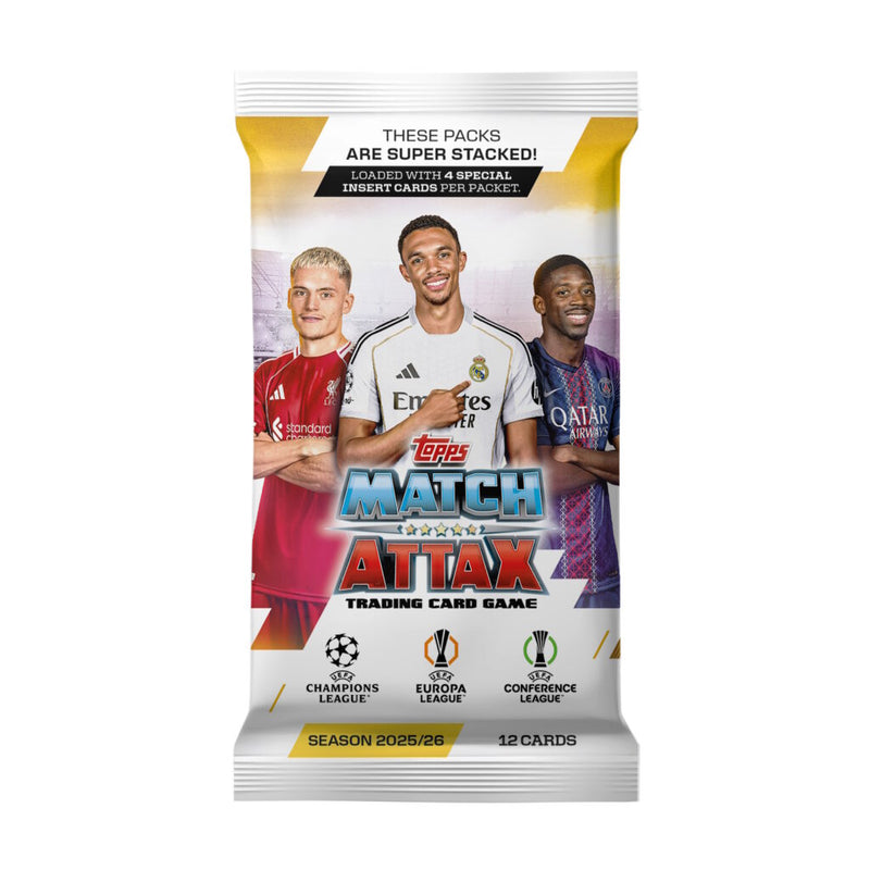 Load image into Gallery viewer, Single Pack 12 Cards 2025-26 Topps Match Attax UEFA Champions League
