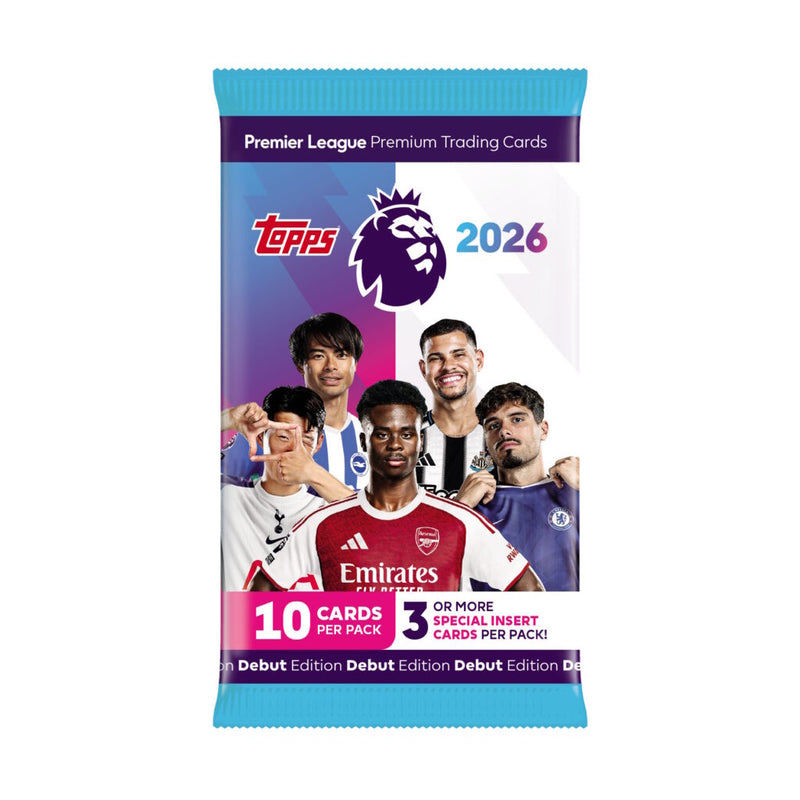 Load image into Gallery viewer, Topps Premier League Debut Edition 2026 Single Pack 10 Cards
