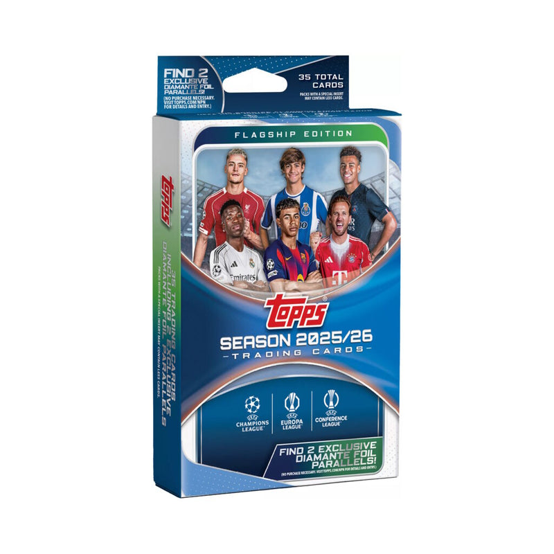 Load image into Gallery viewer, 2025-26 Topps UEFA Club Competitions Flagship Cards Hanger Box
