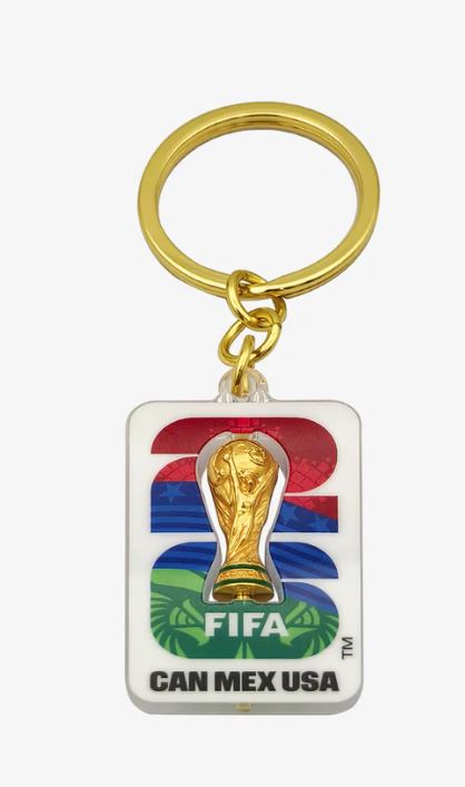 FIFA World Cup 2026 3D Rotating Trophy Keychain