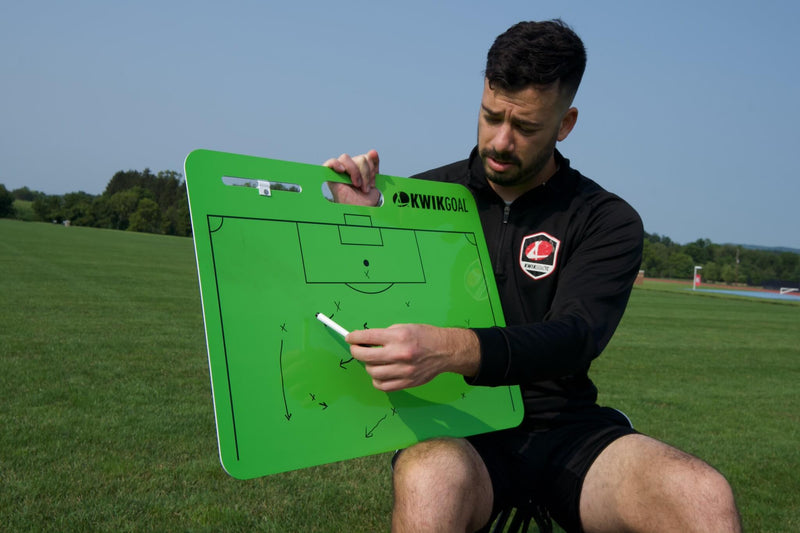 Load image into Gallery viewer, Kwik Carry Dry Erase Board Soccer 	24H x 18W in
