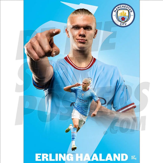 Erling Haaland Manchester City Poster 16 X 24