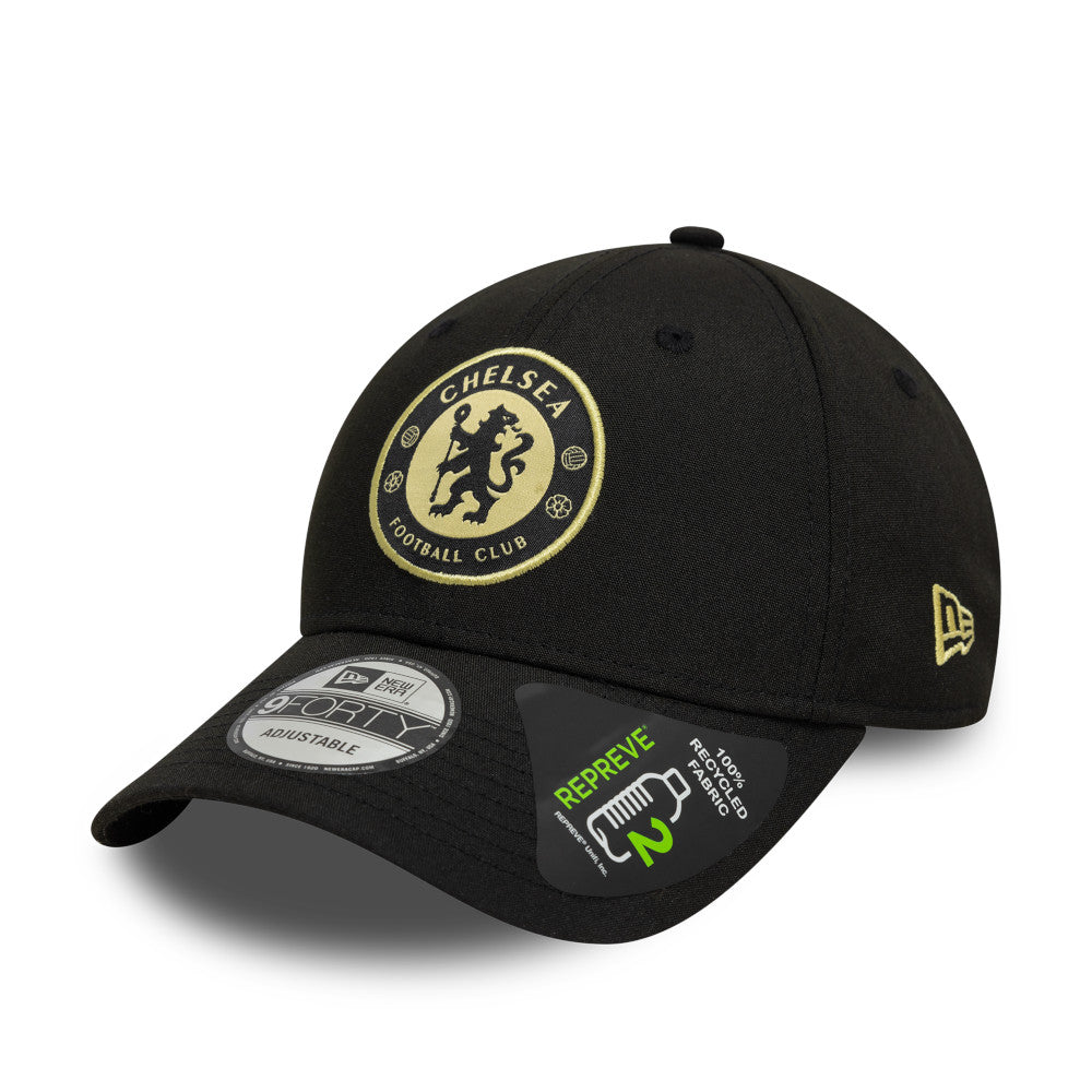 Chelsea F.C. New Era 9Fourty Club Crest Hat Black