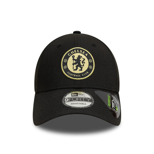 Chelsea F.C. New Era 9Fourty Club Crest Hat Black