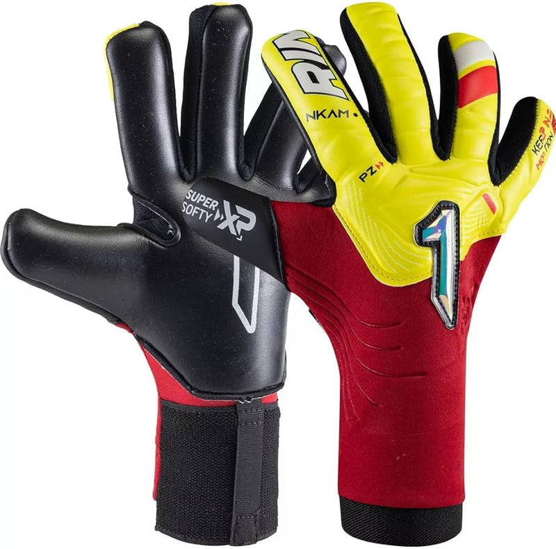Load image into Gallery viewer, Rinat NKAM-Onana Semi-Pro Goalkeeper Glove Red Yellow
