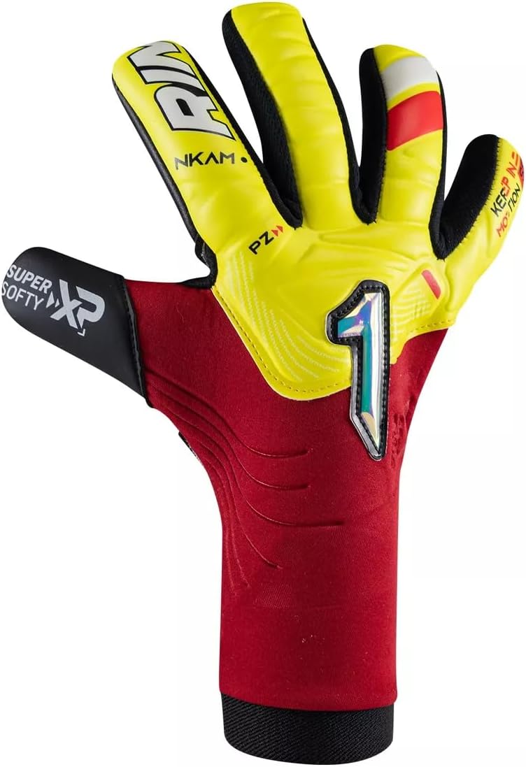 Load image into Gallery viewer, Rinat NKAM-Onana Semi-Pro Goalkeeper Glove Red Yellow
