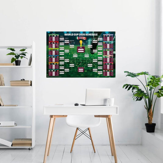 2026 FIFA World Cup Match Bracket Poster Size 24 x 36 inches (61 x 91.5 cm)