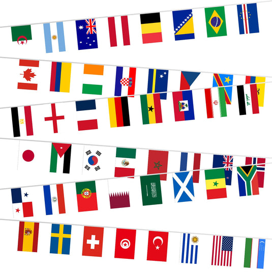 World Soccer String Flag 2026