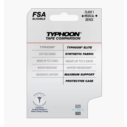Mueller Typhoon Elite Kinesiology Tape Black