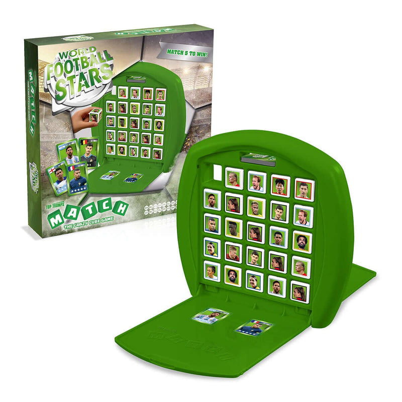 Load image into Gallery viewer, World Football Stars Green Top Trumps Match - The Crazy Cube Game
